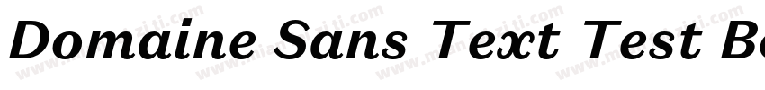 Domaine Sans Text Test Bold字体转换